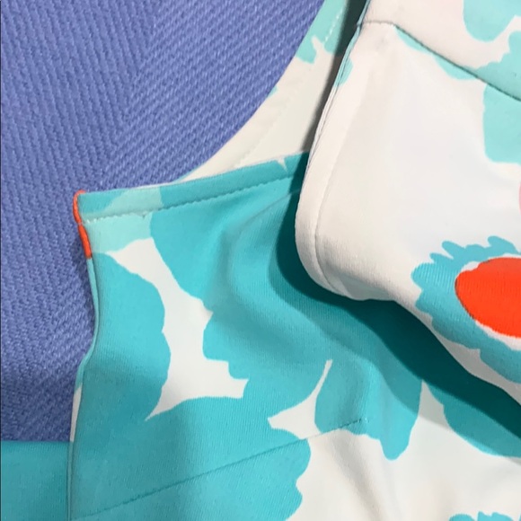 MAHI GOLD Aqua and Orange Floral Mini Dress - Picture 6 of 8